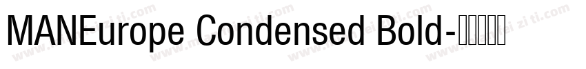 MANEurope Condensed Bold字体转换